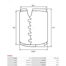 Bobina cuplaj, demaror AS-PL SF3001