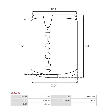 Bobina cuplaj, demaror AS-PL SF3014S