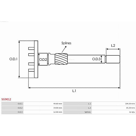 Chit reparatie, demaror AS-PL SG9012
