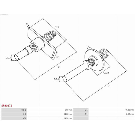 Chit reparatie, demaror AS-PL SP3027S