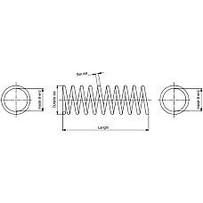 Arc spiral Fata Dreapta-Stanga se potriveste. MERCEDES C T-MODEL S203 C W203 CLC CL203 CLK C209 1.6-2.2D 05 MERCEDES-BENZ CLC-CLASS (CL203), Compartiment, 05.2008 - 06.2011 Monroe SP3311