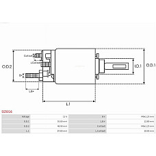Solenoid, electromotor AS-PL SS5016