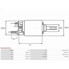 Solenoid, electromotor AS-PL SS0016(BOSCH)