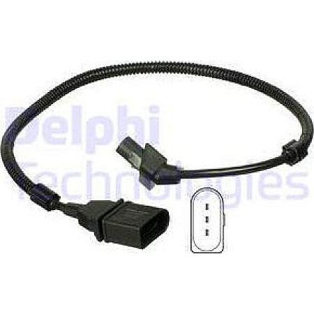 Senzor impulsuri. arbore cotit Senzor pozitie arbore cotit SEAT AROSA LEON TOLEDO II SKODA FABIA I OCTAVIA I VW B VW POLO III (6N2), Hatchback, 10.1999 - 10.2001 Delphi SS11063