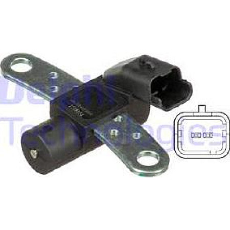 Senzor impulsuri. arbore cotit Senzor pozitie arbore cotit DACIA LOGAN NISSAN KUBISTAR MICRA III RENAULT CLIO II RENAULT MEGANE I Grandtour (KA0/1_), Turism, 03.1999 - 08.2003 Delphi SS11265