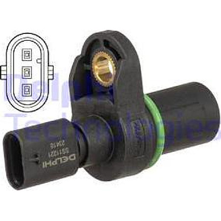 Senzor.pozitie ax cu came Camshaft position sensor BMW 1 E81 1 E82 1 E87 1 E88 1 F20 1 F21 2 F22 F87 3 E90 3 E91 3 E92 3 E BMW 3 - V (E93), Sabrioleta, 05.2006 - 12.2013 Delphi SS11221