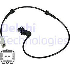 Senzor.turatie roata Senzor ABS Spate Dreapta-Stanga CITROEN C4 I PEUGEOT 307 1.4-2.0D 08.00-07.11 PEUGEOT 307 SW (3E_, 3H_), Estate Van, 04.2002 - 12.2009 Delphi SS20345