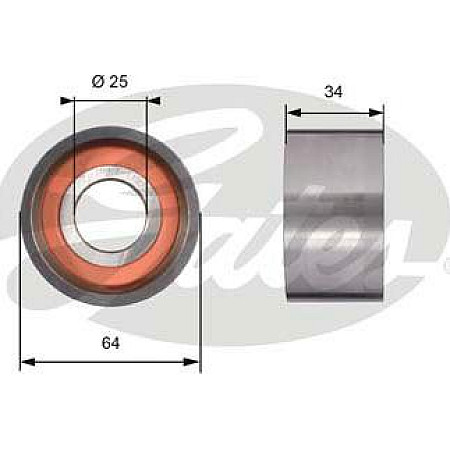 Rola intinzator.curea distributie Timing belt tension roll-pulley IVECO DAILY I DAILY II DAILY III POWER DAILY RVI B MASCO FIAT 131 (131_), Turism, 03.1975 - 12.1984 Gates T41234