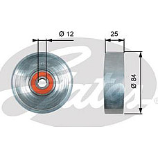 Rola ghidare-conducere. curea transmisie Multiple V-belt tensioning roll fits. NISSAN ALMERA II ALMERA TINO MICRA II PRIMERA 1.0 NISSAN PRIMERA (P12), Sedan, 01.2002 - Gates T39178
