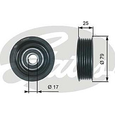 Rola ghidare-conducere. curea transmisie Poly V-belt pulley MAZDA 2 3 1.3-1.6 10.03-06.15 MAZDA 2 (DE_, DH_), Hatchback, 07.2007 - 06.2015 Gates T36420