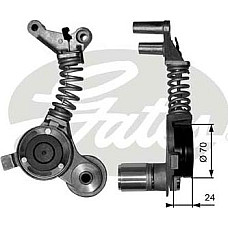 Amortizor vibratii. curea transmisie cu canel Multi-V belt tensioner AUDI A4 B6 A4 B7 A6 C5 A6 C6 3.0 11.00-07.06 AUDI A4 (8H7, B6, 8HE, B7), Sabrioleta, 01.2002 - 12.2009 Gates T38406