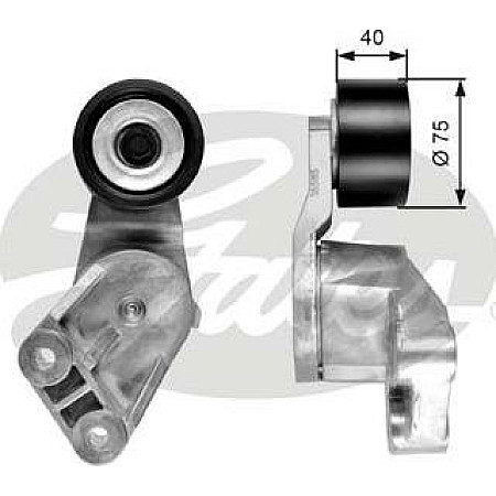 Intinzator.curea transmisie Intinzator de curea multi-V RVI MAGNUM VOLVO FH12 FH16 FH16 II FM FM12 FM9 FMX D11A-3 VOLVO FM (VTR3R), 09.2005 - Gates T38585