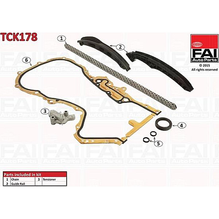 Chit lant de distributie VW PASSAT (3C2), Sedan, 03.2005 - 12.2010 FAI AutoParts TCK178