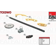 Chit lant de distributie VAUXHALL ASTRA Mk IV (T98), Hatchback, 02.1998 - 05.2005 FAI AutoParts TCK3WO