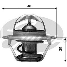 Termostat.lichid racire Cooling system thermostat 88C CHEVROLET AVEO - KALOS CRUZE LACETTI LANOS NUBIRA REZZO DAEWOO CIEL FORD TAUNUS 15M (21G), Sedan, 08.1966 - 06.1971 Gates TH00388G1