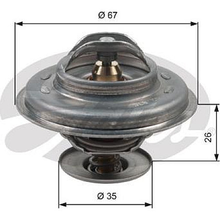 Termostat,lichid racire VOLVO S80 I (184), Sedan, 05.1998 - 02.2008 Gates TH11687G1