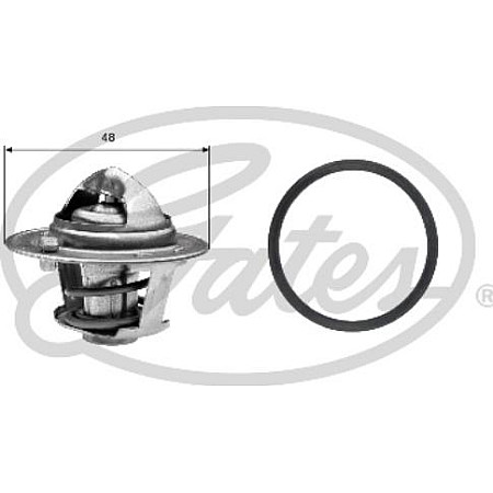 Termostat.lichid racire Cooling system thermostat 82C VOLVO C30 S40 II V50 FORD B-MAX C-MAX C-MAX II ECOSPORT FIESTA FIES FORD FOCUS III (BM), Sedan, 07.2010 - Gates TH25782G1