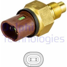 Senzor.temperatura lichid de racire Senzor temperatura lichid racire numar pini. 2 maro RENAULT 19 I 19 I CHAMADE RENAULT 19 II (B/C53_), Hatchback, 01.1991 - 06.2001 Delphi TS10484