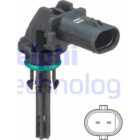 Senzor.temperatura aer admisie Senzor de temperatura de admisie BMW 1 E81 1 F20 1 F21 1 F40 2 F22 F87 2 F23 2 F45 BMW X3 (G01, F97), Crossover, 07.2017 - Delphi TS10501