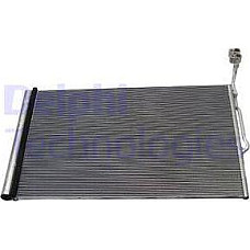 Condensator. climatizare A-C condenser with dryer PORSCHE CAYENNE VW TOUAREG 3.0D-4.8 01.10- PORSCHE CAYENNE (92A), Crossover, 06.2010 - Delphi TSP0225686