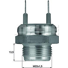 Comutator temperatura. ventilator radiator Radiator fan thermostatic switch ALFA ROMEO 164 33 AUDI 100 C2 AUSTIN MAESTRO M RENAULT TRAFIC (TXW), Autobuz, 03.1989 - 03.2001 MAHLE TSW 10