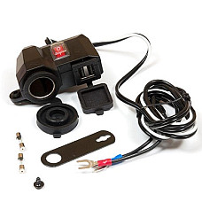 Adaptor, bricheta Lighter socket DC 12-24V DC 5V/2.1A Motorcycle USB additional socket 4 RIDE ERCL-MUS04L