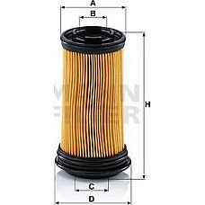 Filtru aditiv ureic albastru publicitar DAF CF AD190T31- AD190T31W- AD190T36W- AD190T36WP- AD190T41WP- AD1 RENAULT TRUCKS C, 01.2013 - Mann-Filter U 5001 KIT