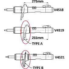 Amortizor Fata Dreapta-Stanga se potriveste. FORD TOURNEO CUSTOM V362 TRANSIT CUSTOM V362 TRANSIT V363 2.0D-2.2D 04.12- FORD TRANSIT CUSTOM V362 (F3), Autobuz, 04.2012 - Monroe V4519