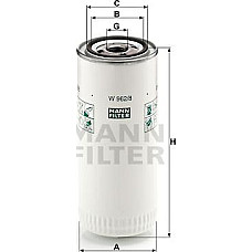 Filtru ulei Steyr 590 690 692 790 892 1491 DAF F 2300, 09.1963 - 10.1993 Mann-Filter W 962/8