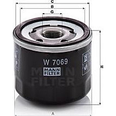 Filtru ulei insurubate M20x15mm DACIA SANDERO II HONDA CIVIC IX CIVIC X CR-V IV HR-V SSANGYONG TIVOLI XLV 02.13- HONDA CIVIC IX (FK), Hatchback, 02.2012 - Mann-Filter W 7069