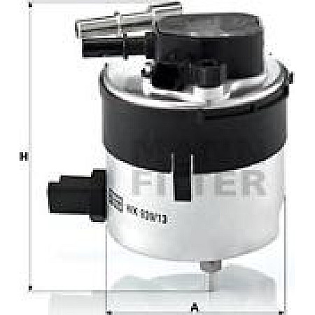Filtru combustibil VOLVO C30 S40 II S80 II V50 V70 III FORD C-MAX FIESTA V FIESTA VI FOCUS C-MAX FOCUS II MAZDA 2 FORD FOCUS II (DB_, FCH, DH), Sedan, 04.2005 - Mann-Filter WK 939/13