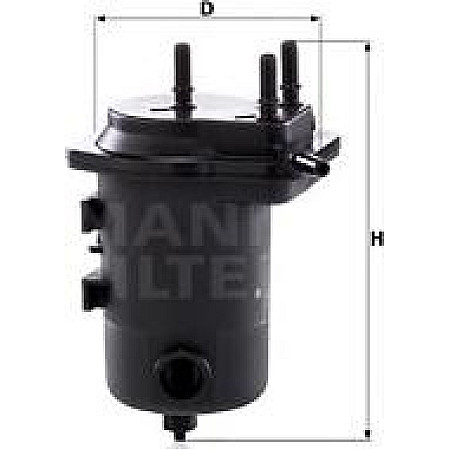Filtru combustibil cu garnitura NISSAN ALMERA II KUBISTAR MICRA III MICRA IV NOTE NV200 NV200 - EVALIA RENAULT CL NISSAN CUBE (Z12), Hatchback, 09.2007 - Mann-Filter WK 939/8 x