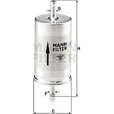 Filtru combustibil NISSAN BLUEBIRD OPEL CORSA A SKODA FAVORIT FAVORIT FORMAN FELICIA CUBE FELICIA I FELICIA II 1. SKODA FELICIA II (6U5), Turism, 01.1998 - 06.2001 Mann-Filter WK 410