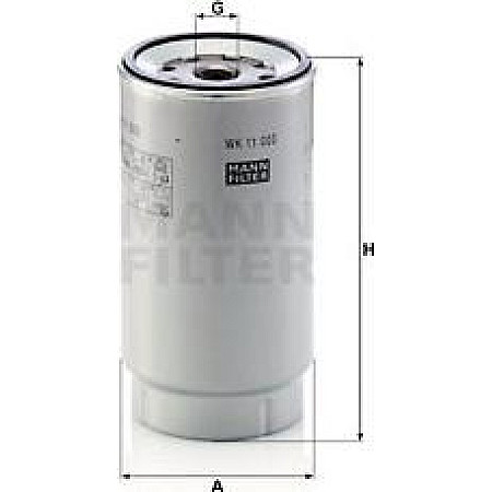 Filtru combustibil VOLVO FH FH16 FH16 II D13A460-D16K750 01.03- VOLVO FH16 (FH), 08.1993 - Mann-Filter WK 11 003 z