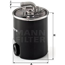Filtru combustibil MERCEDES A W168 SPRINTER 2-T B901 B902 SPRINTER 3-T B903 SPRINTER 4-T B904 V 638-2 VANEO 414 V MERCEDES-BENZ SPRINTER 3-t (903), Autobuz, 01.1995 - 05.2012 Mann-Filter WK 842/18
