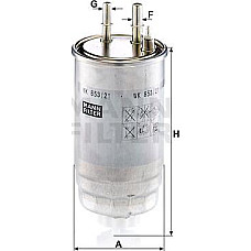 Filtru combustibil ALFA ROMEO 159 BRERA GIULIETTA MITO SPIDER CHRYSLER DELTA CITROEN JUMPER NEMO NEMO-MINIVAN FIA FIAT DOBLO (119_, 223_), Dubita, 03.2001 - Mann-Filter WK 853/21