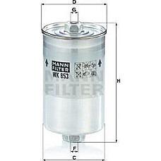 Filtru combustibil VOLVO 240 340-360 740 760 780 940 940 II 960 960 II S90 I V90 I AUDI CABRIOLET B3 BENTLEY BROO AUDI A6 Avant (4A5, C4), Sedan, 06.1994 - 12.1997 Mann-Filter WK 853