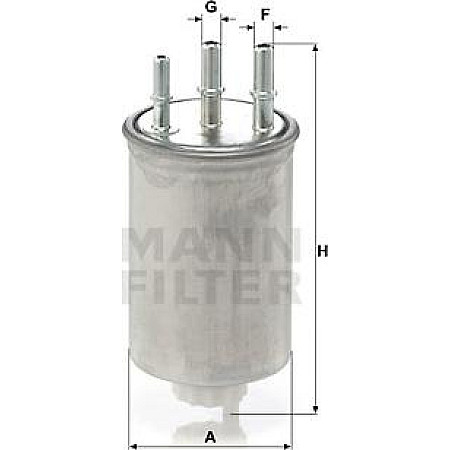 Filtru combustibil SSANGYONG ACTYON I ACTYON SPORTS I KYRON REXTON - REXTON II RODIUS I 2.0D-2.7D 08.04- SSANGYONG ACTYON SPORTS I (QJ), Ridica, 11.2005 - Mann-Filter WK 829/6