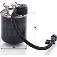 Filtru combustibil MERCEDES MARCO POLO CAMPER W447 SPRINTER 35-T B907 B910 SPRINTER 3-T B910 SPRINTER 3-T B910 B9 MERCEDES-BENZ SPRINTER 3-t (910), Van, 02.2018 - Mann-Filter WK 820/19