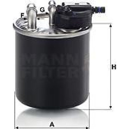 Filtru combustibil MERCEDES A W176 B SPORTS TOURER W246 W242 CLA C117 CLA SHOOTING BRAKE X117 GL X164 GLA X156 M MERCEDES-BENZ E-CLASS (C238), Compartiment, 12.2016 - Mann-Filter WK 820/15