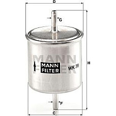 Filtru combustibil FORD COURIER ESCORT CLASSIC ESCORT V ESCORT V EXPRESS ESCORT VI FIESTA III FIESTA IV FIESTA-MI FORD SCORPIO II (GFR, GGR), Sedan, 10.1994 - 08.1998 Mann-Filter WK 79