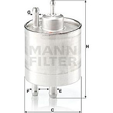 Filtru combustibil MERCEDES A W168 VANEO 414 1.4-2.1 07.97-07.05 MERCEDES-BENZ VANEO (414), Dubita, 02.2002 - 07.2005 Mann-Filter WK 711/1