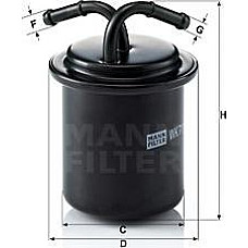 Filtru combustibil SUBARU FORESTER IMPREZA LEGACY I LEGACY II LEGACY III LEGACY OUTBACK OUTBACK SVX 1.5-3.3 01.89 SUBARU LEGACY II (BG), Turism, 02.1994 - 12.1999 Mann-Filter WK 711