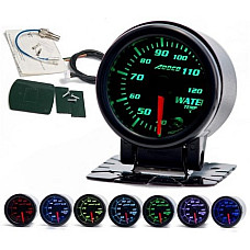 Indicator de temperatura Temperature gauge water 52mm disc colour neagra glass transparent SPEEDMAX DP-ZE-251