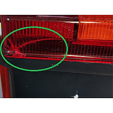 Stop spate Rear lamp L 12/24V with plate lighting reflector side clearance damaged with wire  MERCEDES SERTPLAS 0031LL61 WYP