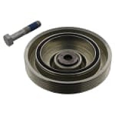 Fulie curea, arbore cotit Crankshaft pulley number of ribs: 5  CITROEN BERLINGO BERLINGO/MINIVAN JUMPY I XSARA PEUGEOT 206 EXPERT PARTNER PARTNER/MINIVAN 1.9D 06.96-12.15 SWAG SW62933809
