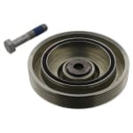 Fulie curea, arbore cotit Crankshaft pulley number of ribs: 5  CITROEN BERLINGO BERLINGO/MINIVAN JUMPY I XSARA PEUGEOT 206 EXPERT PARTNER PARTNER/MINIVAN 1.9D 06.96-12.15 SWAG SW62933809