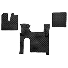 Covor compartiment picioare F-CORE doua sertare pe intregul etaj cantitate in set 3 szt. material - piele matlasata eko culoare - negru pentru transmisie manuala MAN TGX I 06.06-09.21 F-CORE F-CORE FL30 BLACK