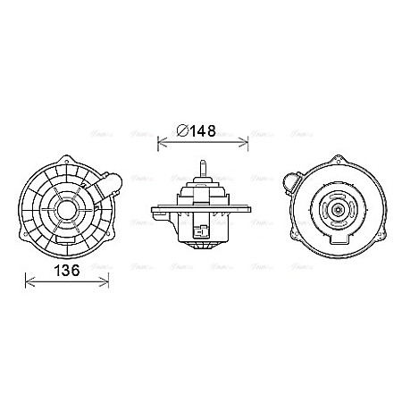 Electromotor, ventilatie interioara Suflanta de aer HYUNDAI I10 I I10 II 1.0-1.2 12.07- AVA COOLING HY8404 AVA