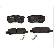 Set placute de frana Spate CHRYSLER 200 SEBRING DODGE AVENGER CALIBER JEEP COMPASS PATRIOT LEXUS RX MITSUBISHI ECLIPSE III LANCER VII LANCER VIII 1.3-3.6ALK 05.95- DELPHI LP1852